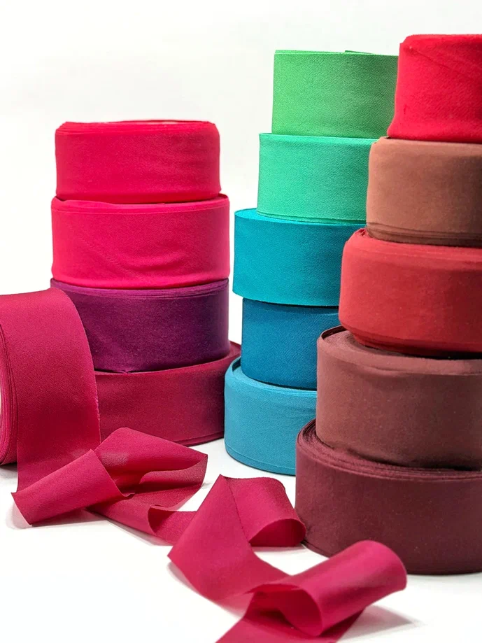 Косая бейка 27мм Креп-шелк Италия 1