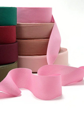 Косая бейка 27мм креп-шелк Италия Оксид