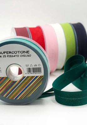 Косая бейка 25мм хлопок Италия BEYLIS