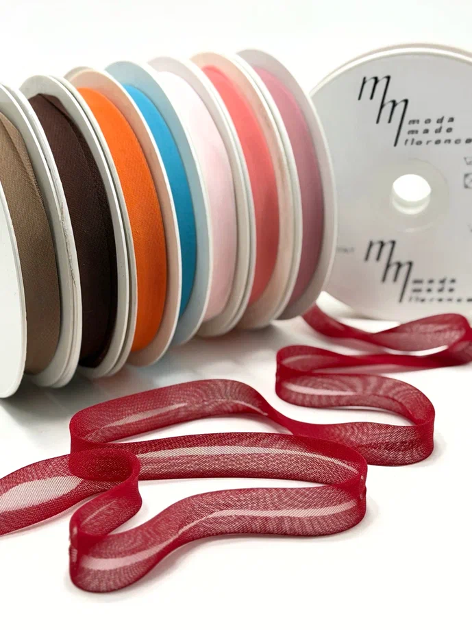 Косая бейка 14мм Шифон Италия 1