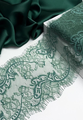 Кружево шантильи SN5 17см N/Т.Синий