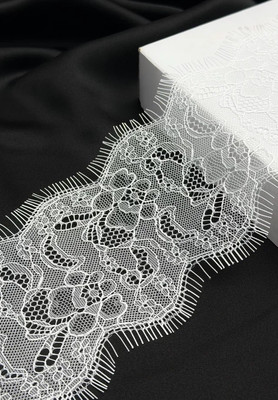 Кружево #008 10см Белый/Синий