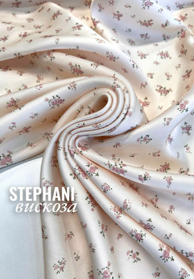 Вискоза STEPHANI букетики Магазин тканей RUNA TEX - оптом и в розницу