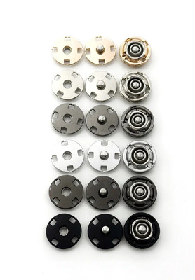 Кнопки пришивные металл 15мм Голубой