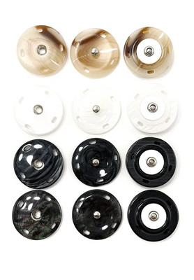 Кнопка пришивная пластик 22мм Серо-голубой