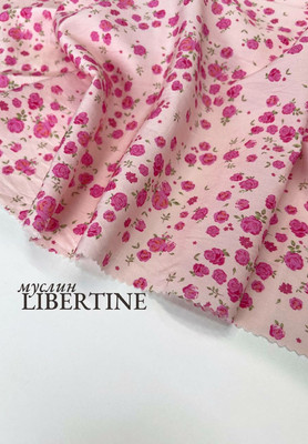 Муслин LIBERTINE Розовые бутоны Магазин тканей RUNA TEX - оптом и в розницу