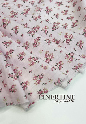 Муслин LIBERTINE Розовый букетик Магазин тканей RUNA TEX - оптом и в розницу