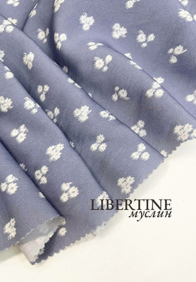 Муслин LIBERTINE букетик Магазин тканей RUNA TEX - оптом и в розницу