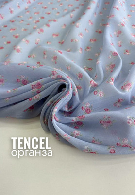 Органза TENCEL Розочки Органза
