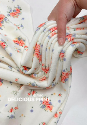 Флис DELICIOUS PRINT Букетики Принтованный