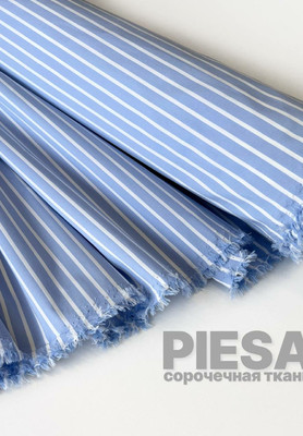Сорочечная ткань PIESA Айвори полоска Магазин тканей RUNA TEX - оптом и в розницу