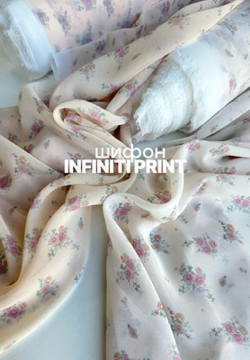 Шифон INFINITI PRINT мини букеты Шифон