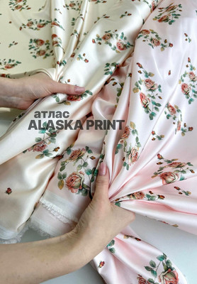 Атлас ALASKA PRINT Розы Каталог тканей