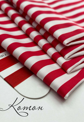 Ткани Италии Котон полоски Котон