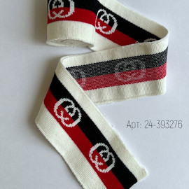 Gucci Белый/Чёрный/Красный