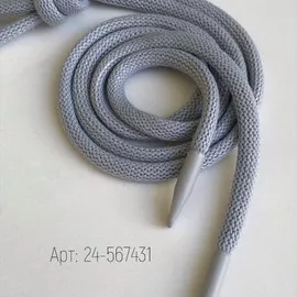 Шнурок 0,5х135см Св.Серый