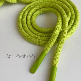 Шнурок 0,5х135см Желто-Зеленый