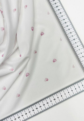Super Soft Tenero Розовые сердечки Каталог тканей