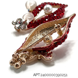 G/Красный+Жемчуг 6,5х3см