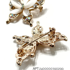 G/Беж+Стразы 4х3,5см