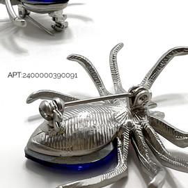 S/Синий+Стразы 4,5х4см