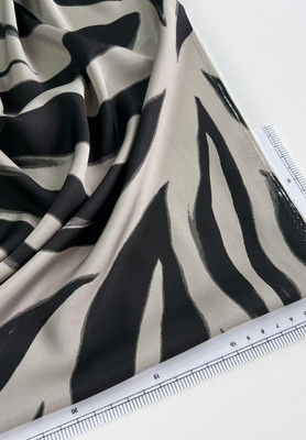 Вискоза сатин RICH Абстрактные волны Каталог тканей