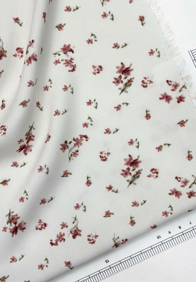 Вискоза SAKURA Пудровые цветочки Каталог тканей